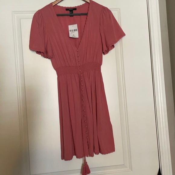 Forever 21 Rose Button-down Dress